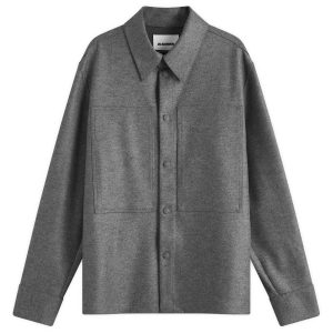 Jil Sander Melton Wool Overshirt