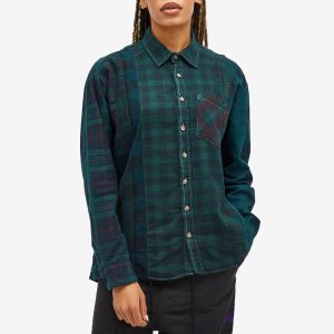 Needles 7 Cuts Over Dye Flannel Shirt