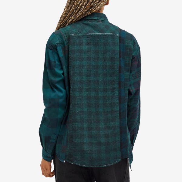 Needles 7 Cuts Over Dye Flannel Shirt