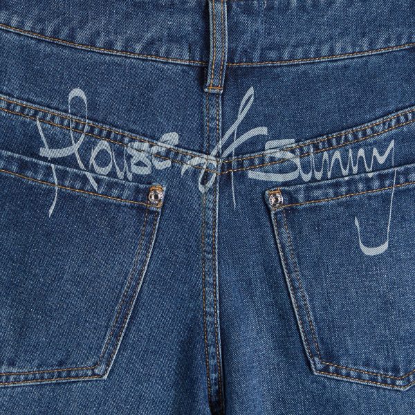 House Of Sunny Wide Leg Denim Jeans