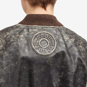 Acne Studios Liev Leather Bomber Jacket