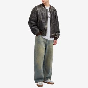 Acne Studios Liev Leather Bomber Jacket