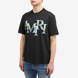 AMIRI Chrome Staggered Logo T-Shirt