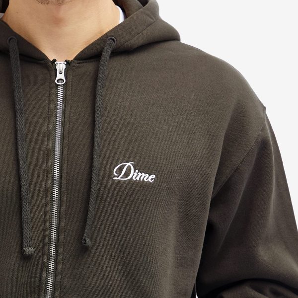 Dime Cursive Zip Hoodie