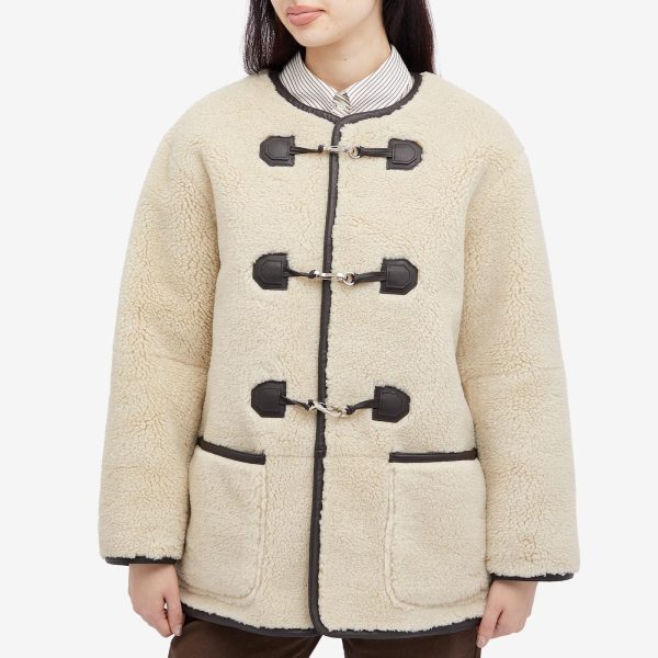 DUNST Buckled Shearling Jacket