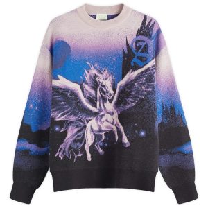 Aries Pegasus Crew Knit Sweatshirt