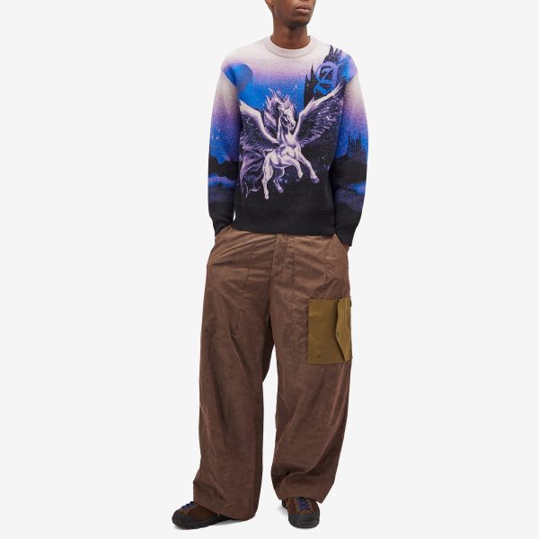 Aries Pegasus Crew Knit Sweatshirt