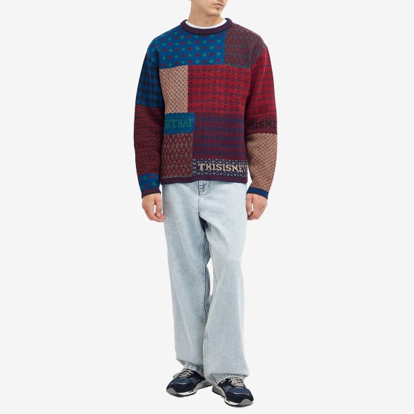 THISISNEVERTHAT Patchwork Crew Knit