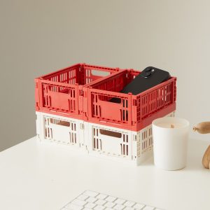 HAY Mini Recycled Colour Crate - Set of 2