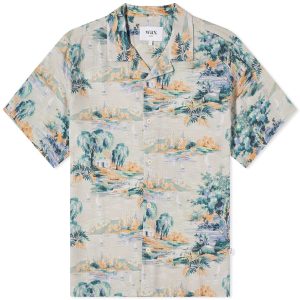 Wax London Didcot Scenic Blue Vacation Shirt