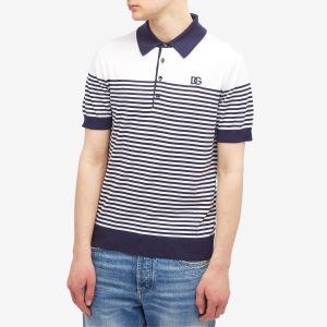 Dolce & Gabbana Stripe Knitted Polo