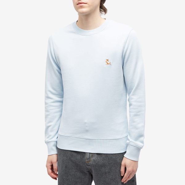 Maison Kitsune Chillax Fox Patch Regular Crew Sweat