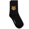 Maison Kitsune Fox Head Socks