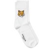 Maison Kitsune Fox Head Socks