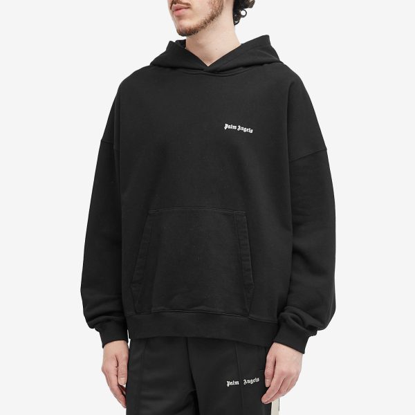 Palm Angels Classic Logo Embroidered Popover Hoodie