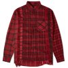 Needles 7 Cuts Wide Over Dyed Flannel Shirt