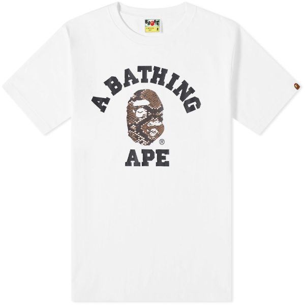 A Bathing Ape BAPE Snake College T-Shirt