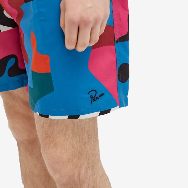 By Parra Distorted Water Swim Shorts