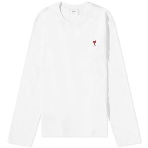 AMI Paris Long Sleeve Small A Heart T-Shirt