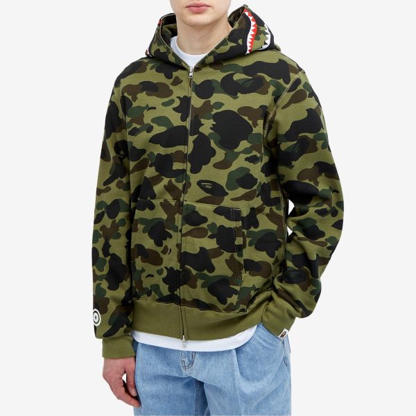 A Bathing Ape 1St Camo Shark Full Zip Hoodie