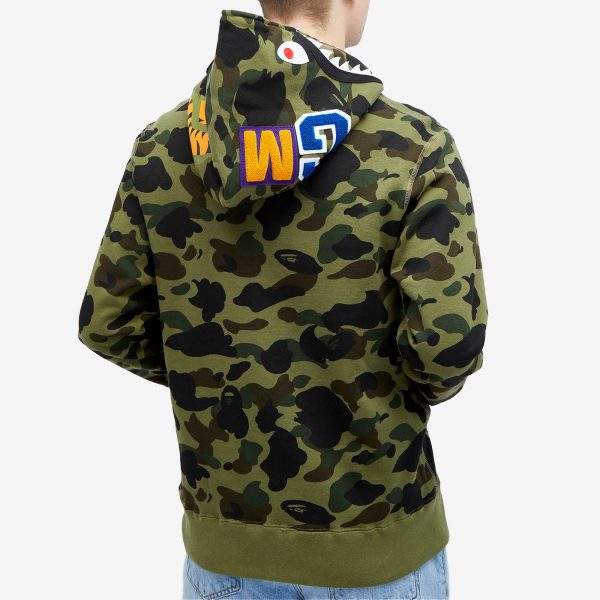 A Bathing Ape 1St Camo Shark Full Zip Hoodie