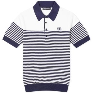 Dolce & Gabbana Stripe Knitted Polo