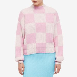 Stine Goya Adonis Checkerboard Knitted Jumper