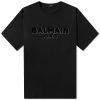 Balmain Flock & Foil Paris Logo T-Shirt