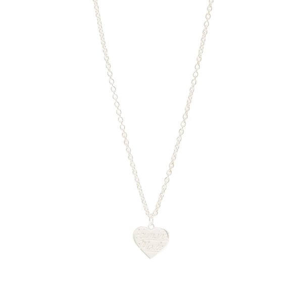 Human Made Heart Silver Necklace