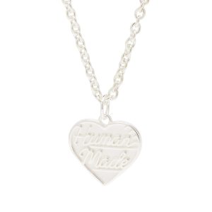 Human Made Heart Silver Necklace