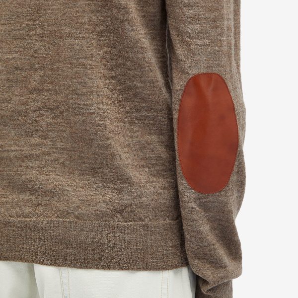 Maison Margiela Elbow Patch Crew Neck Jumper