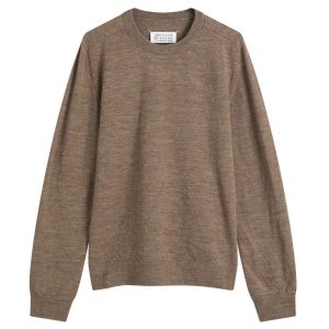 Maison Margiela Elbow Patch Crew Neck Jumper