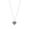 Human Made Heart Silver Necklace