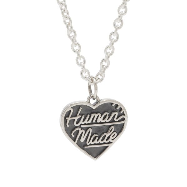 Human Made Heart Silver Necklace