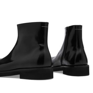 MM6 Maison Margiela Leather Ankle Boots