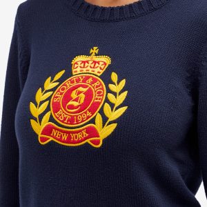 Sporty & Rich NY Crest Knitted Crewneck