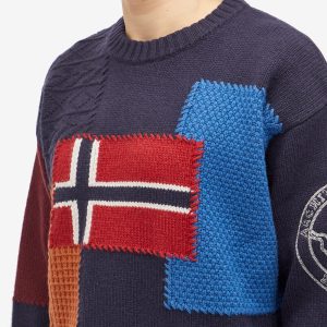 Napapijri Archive Patchwork Knit Sweatshirt