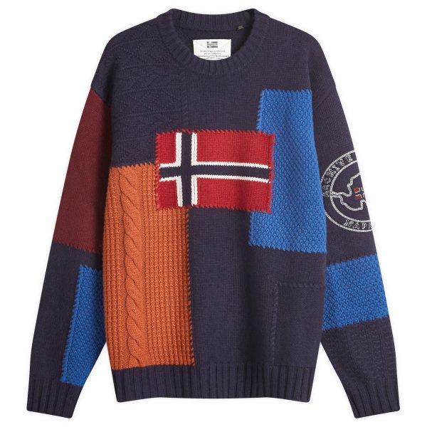 Napapijri Archive Patchwork Knit Sweatshirt