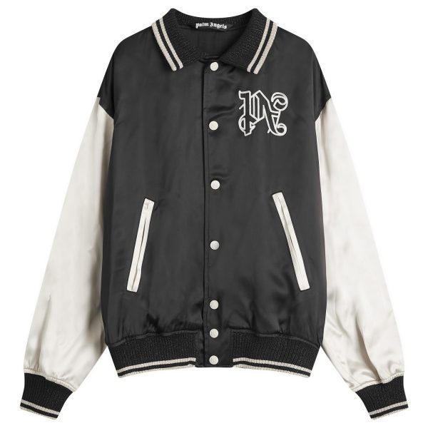 Palm Angels Gothic Logo Varsity Jacket