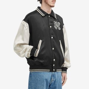 Palm Angels Gothic Logo Varsity Jacket