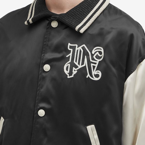 Palm Angels Gothic Logo Varsity Jacket