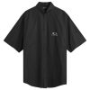 Balenciaga Cotton Poplin Short Sleeve Shirt