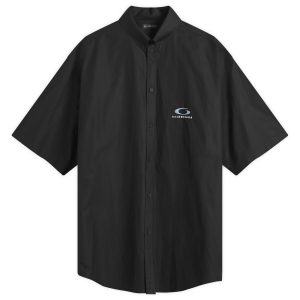 Balenciaga Cotton Poplin Short Sleeve Shirt