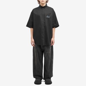 Balenciaga Cotton Poplin Short Sleeve Shirt