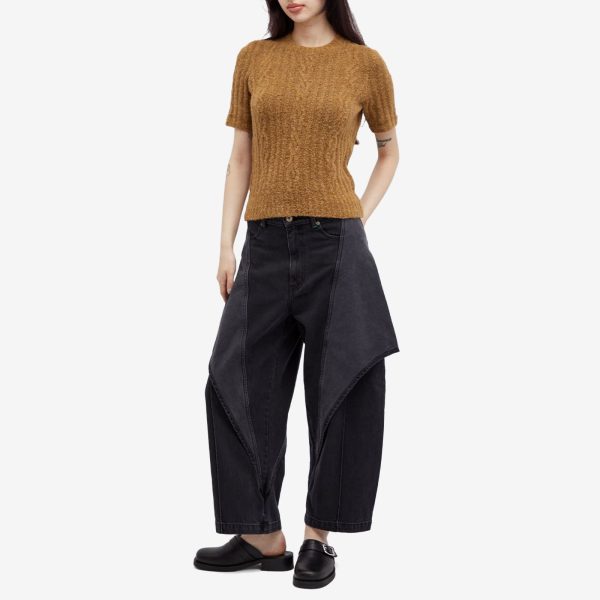 JW Anderson Cropped Sculptural Jeans