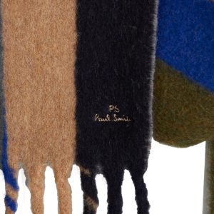 Paul Smith Stripe Fuzzy Scarf