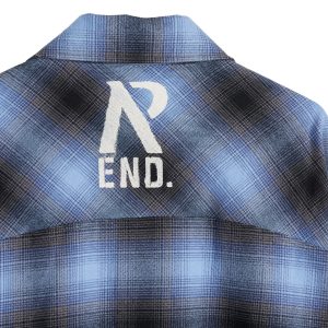 END. x Represent Distressed Flannel Shirt