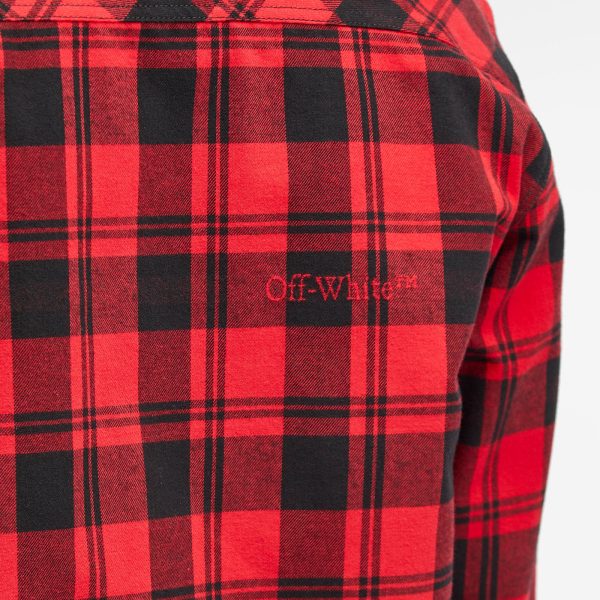 Off-White Logo Check Flannel Shirt