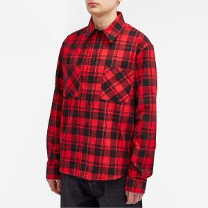 Off-White Logo Check Flannel Shirt