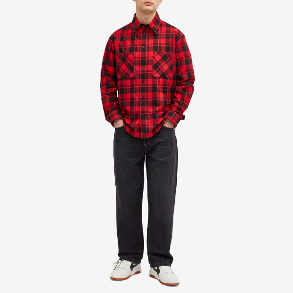 Off-White Logo Check Flannel Shirt